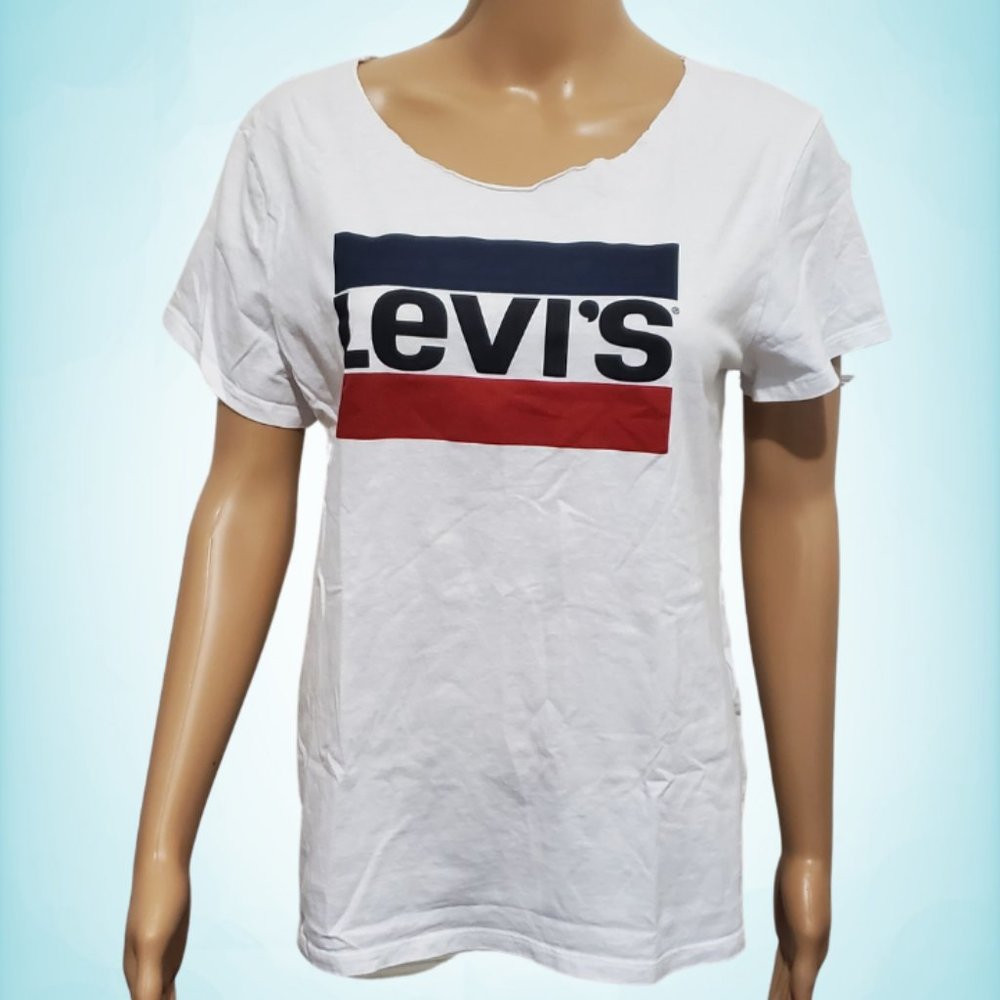Levi's T-shirt with Raw Neckline Size L NWOT
